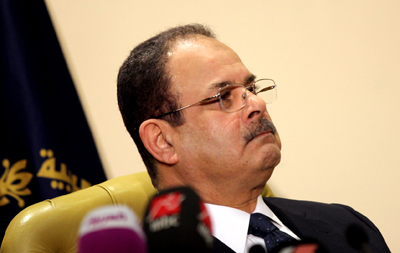 In this March 6, 2016 file photo, Egyptian Interior Minister Magdy Abdel-Ghaffar gives a live appearance on state and private television in Cairo, Egypt (AP photo)