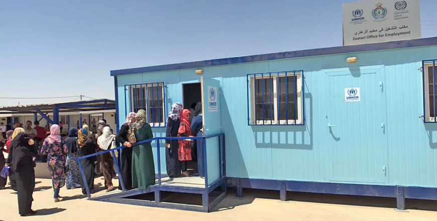 The Zaatari Office for Employment (ZOE) is scheduled to organise its first job fair in Zaatari refugee camp on Wednesday (Photo courtesy of UNHCR)
