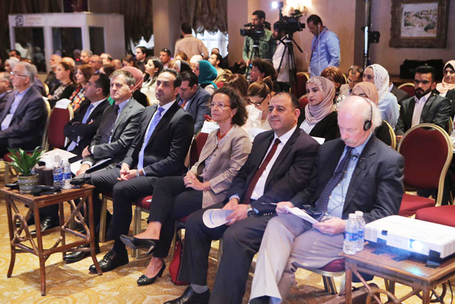 Over 100 partners, stakeholders, beneficiaries and representatives of the donor community celebrate the results of the project in Amman, on Thursday  (Photo courtesy of EU/UNESCO)