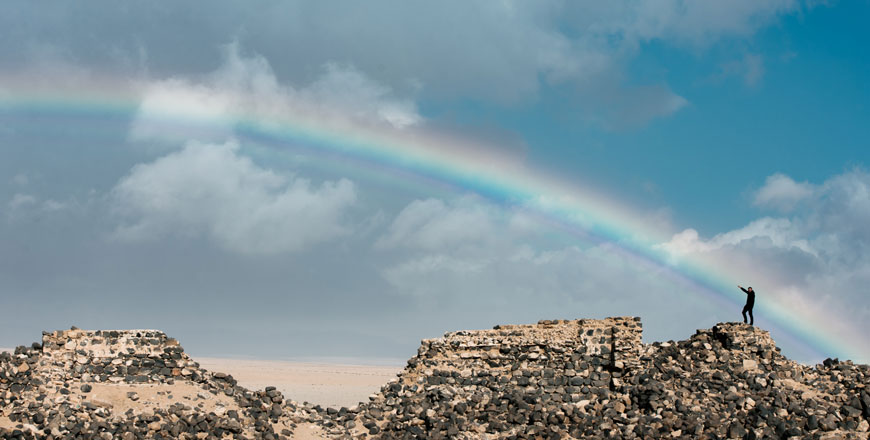  In this undated photo, the Polish mission is exploring a Roman fortress in the district of Dajanieh, the team will showcase their findings in a joint scientific session and photography exhibition at the Hashemite University on Sunday (Photo courtesy of Maciek Bernas))