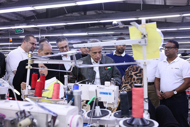 Prime Minister Jafar Hassan pays a visit to Madaba Governorate on Sunday, where he inspects six locations including healthcare, production, and service facilities (Prime Ministry photo)