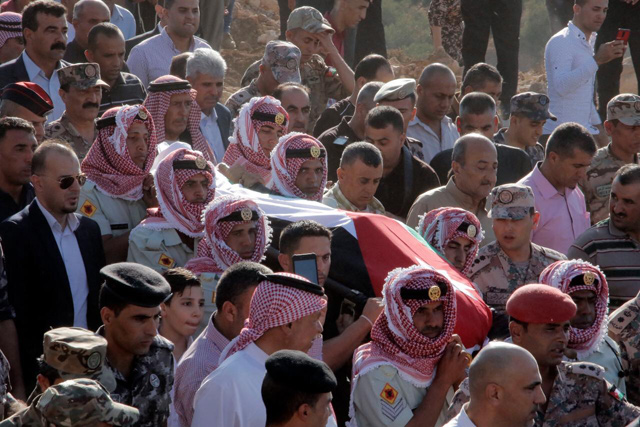 Hundreds mourn at funeral of Hisham Aqarbeh slain in terrorist attack in Salt (Photo by Osama Aqarbeh)