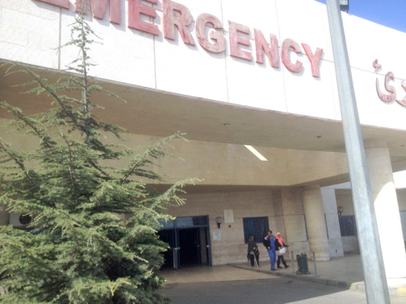 People leave a public hospital in Amman recently. The majority of complaints over public sector services in the first quarter of 2016 were filed against the education, health, environment and municipal affairs ministries, among other departments (Photo by Omar Obeidat)