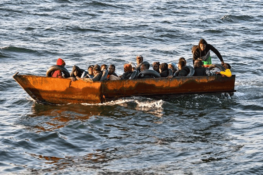 Tunisia coastguard said that it has recovered 14 bodies of migrants from sub-Saharan Africa in the Mediterranean after their boat headed for Europe sank (AFP photo)