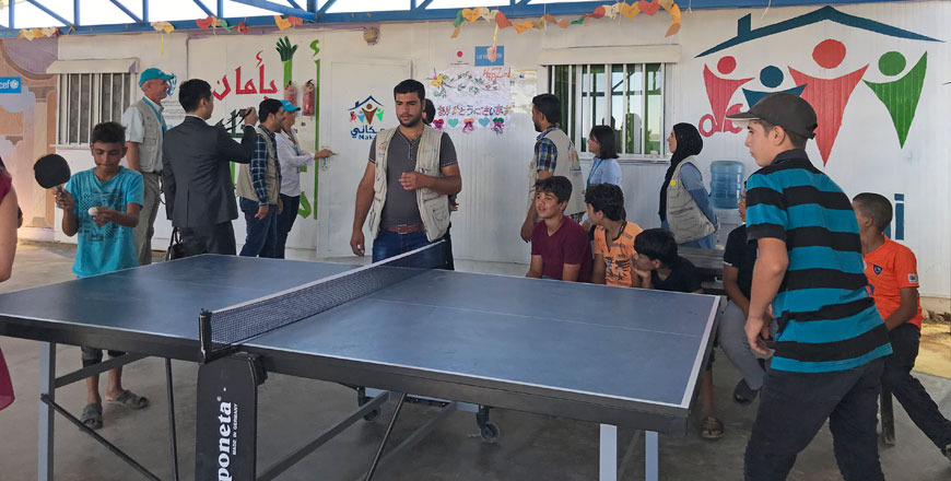 UNICEF expanded its educational services for both camps this year, through new classrooms, transportation and school supplies among others services (Photo by Suzanna Goussous)