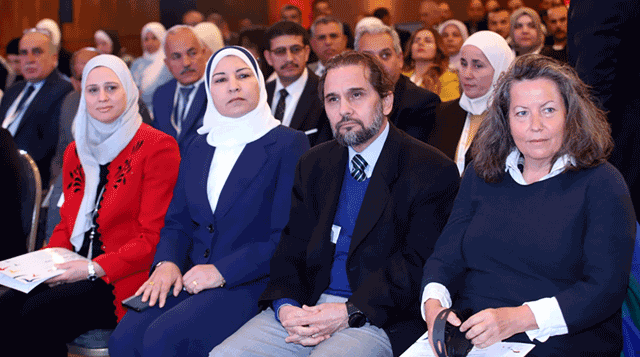 HH Prince Mired and guests during the Inclusive Education Conference in Amman on Wednesday (Petra photo)