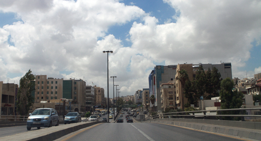 Clouds hang over Amman on Saturday, a day before summer officially started on Sunday (Photo by Hassan Tamimi)