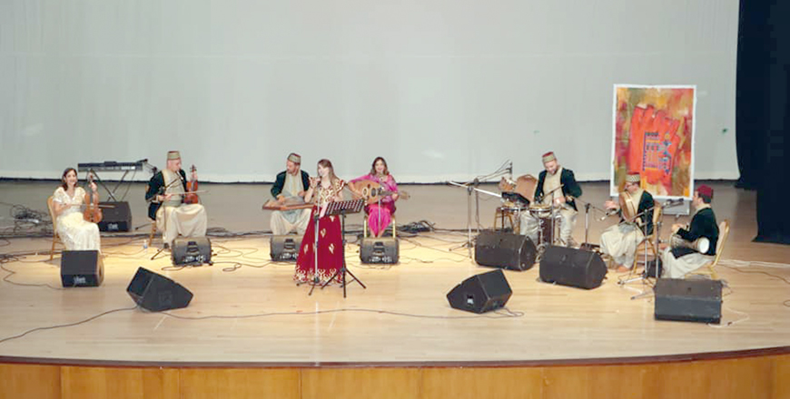 Artists perform during the Algerian Cultural Days, organised by the Ministry of Culture, at the Irbid Cultural Centre on Wednesday evening (Photo courtesy of the Ministry of Culture)