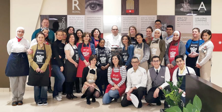   The Belgian embassy in Amman recently hosted Belgian chef Vincent Tibau in Jordan for a week of culinary experiences (Photo courtesy of Belgian embassy)
