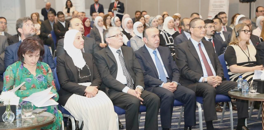 The Central Bank of Jordan, in partnership with the German Agency for International Cooperation, launched a financial inclusion project for micro-, small- and medium-sized enterprises in Jordan on Sunday (Petra photo)