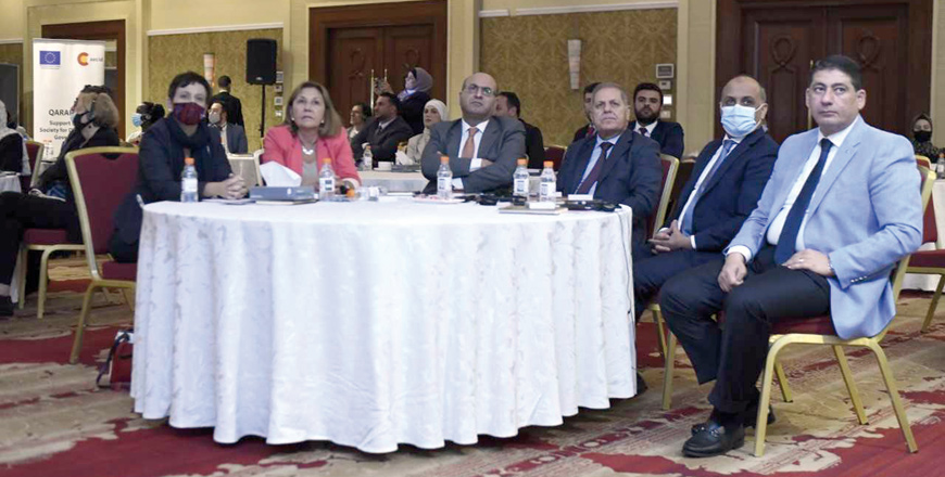 Spain's Ambassador to Jordan Aranzazu Banon Davalo attends the closing ceremony of a project supporting civil society for democratic governance on Wednesday (Petra photo)