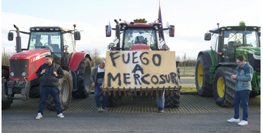 Farmers are crying foul over supposedly less stringent regulations on the agriculture sector and have staged protests across Europe (AFP photo)