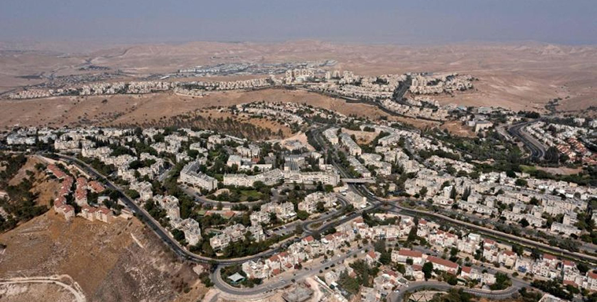 A photo shows a view of the Israeli settlement of Maale Adumim in the occupied West Bank, on the eastern outskirts of Jerusalem, on Monday  (AFP photo)