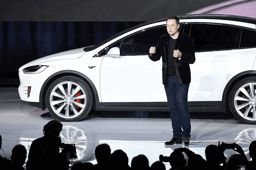 In this file photo taken on September 29, 2015, Tesla Motors Chairman and CEO Elon Musk speaks at the Model X launch event in Fremont, California (AFP photo)