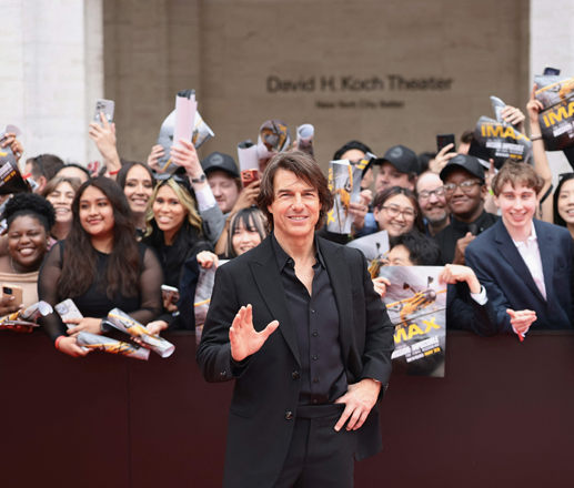 Tom Cruise attends the ‘Mission: Impossible the Final Reckoning’ New York Premiere at Lincoln Centre on Sunday in New York City  (AFP photo)
