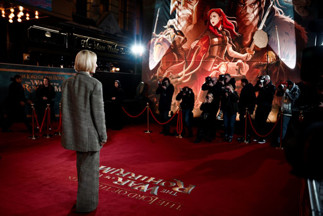  Australian actress Cate Blanchett poses on the red carpet upon arrival for the World premiere of the animated film ‘The Lord of the Rings: The War of the Rohirrim’ (AFP photo)