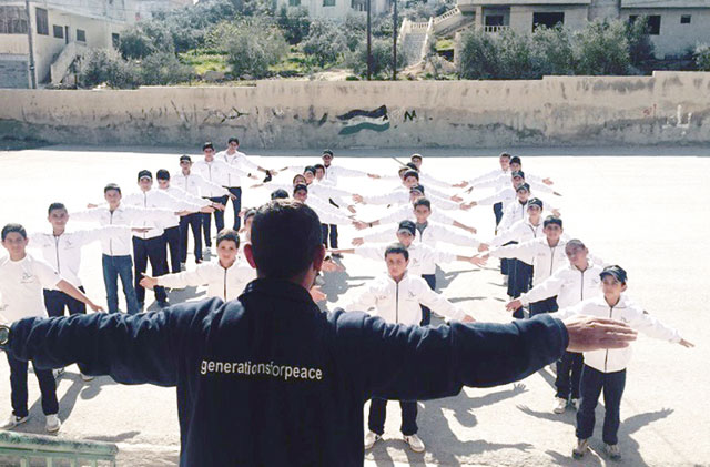 A Generations For Peace volunteer trains beneficiaries of NGO programmes in Jordan recently (Photo courtesy of Generations for Peace)