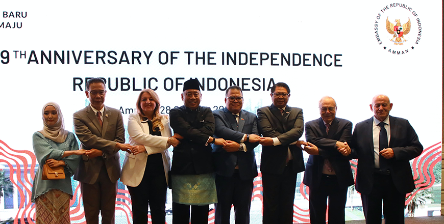 Indonesian Embassy in Amman celebrates on Monday the 79th anniversary of Indonesia’s independence (Photo by Ahmed Khlifat)
