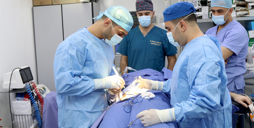 The Jordanian Field Hospital Nablus/2 achieves a significant medical achievement on Saturday by performing a complex surgical procedure on a 22-year-old patient (Petra photo)