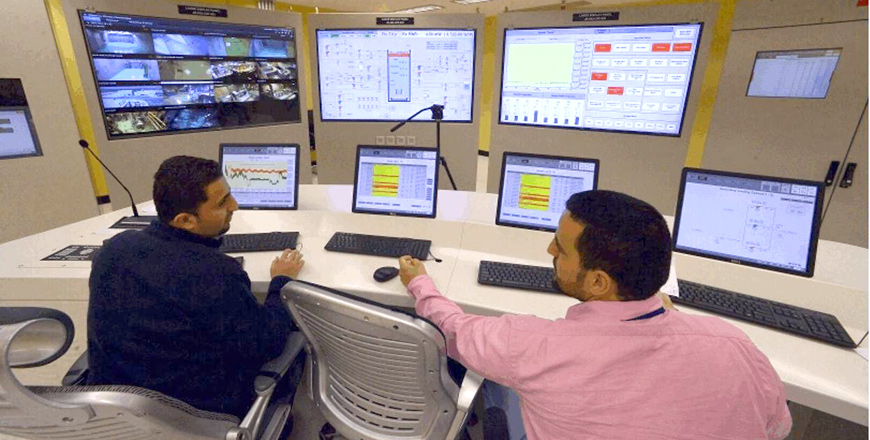 Reactor operators in the main control room of Jordan Research and Training Reactor (Photo courtesy of JAEC)