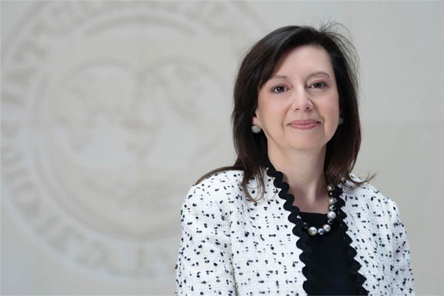 Head of the Communications Department (COM) at the International Monetary Fund, Julie Kozack (Photo courtesy of IMF)