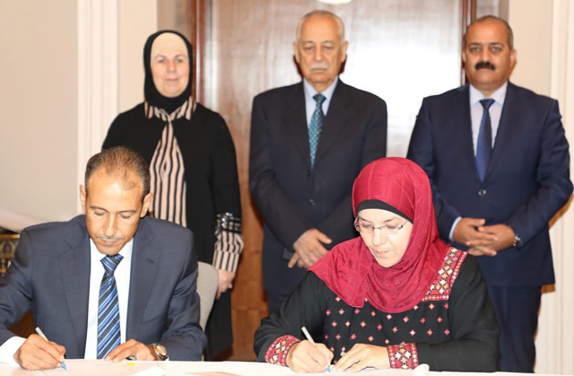 Royal Court Chief Yousef Issawi during the launch of a Royal initiative in Ramtha on Tuesday (Petra photo)