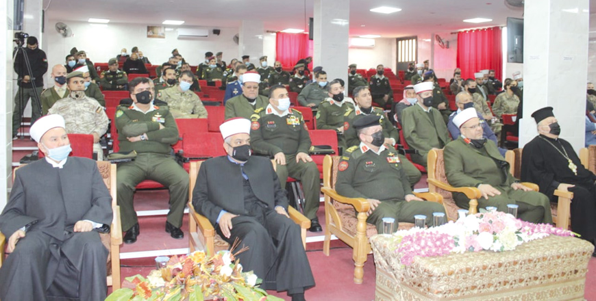 The Jordan Armed Forces-Arab Army on Monday marked the World Interfaith Harmony Week (Petra photo)