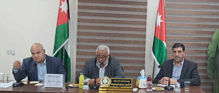 Minister of Labour Khaled Bakkar on Sunday stresses the government’s commitment to regulating the labour market (Petra photo)