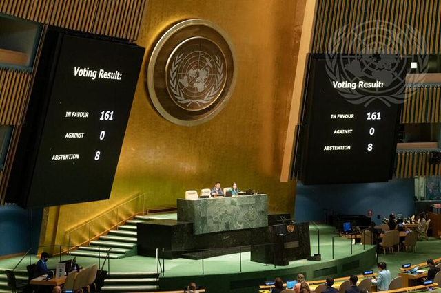 The United Nations General Assembly passed a resolution on Thursday recognising the human right to a clean, healthy and sustainable environment, a move hailed by environmental experts (Photo courtesy of UN website/Mark Garten)