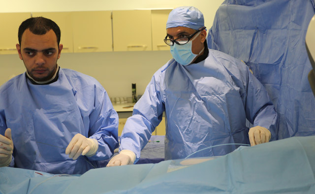 SAMS' seven-day mission, which concludes on Thursday, includes teams of cardiologists working back-to-back from 6:30am until 9 or 10pm (Photo by Numan Alqazah)