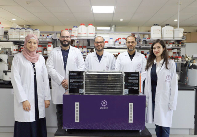 A team of researchers at the Royal Scientific Society has developed a machine that can use even the most arid air as a reservoir for drinking water (Photo courtesy of RSS)