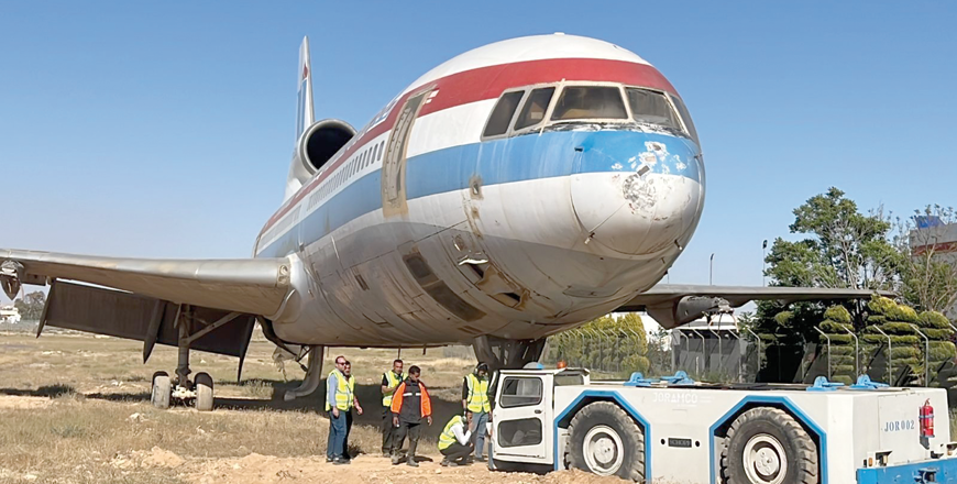 The Civil Aviation Regulatory Commission is taking steps to dispose of a number of planes that have been grounded at Jordanian airports for years (Photo courtesy of CARC)
