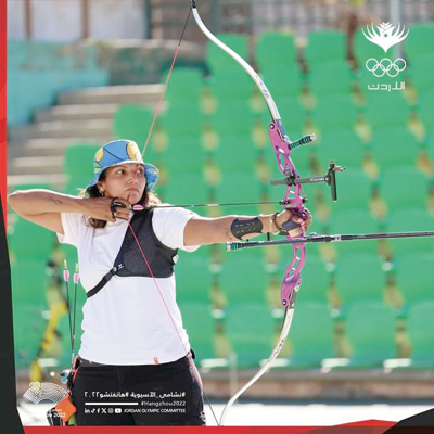 Diana Al Daoud  becomes the first female Jordanian archer to compete in the Asian Games (Photo courtesy of Diana Al Daoud)