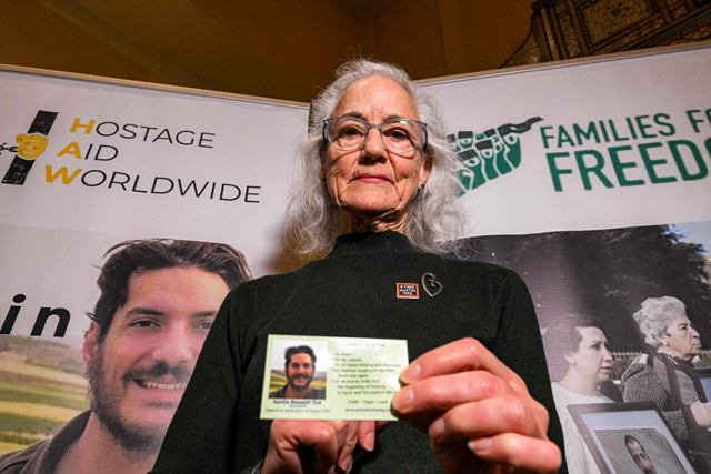 Debra Tice, mother of missing US journalist Austin Tice who disappeared while reporting in Syria in August 2012 (AFP photo)