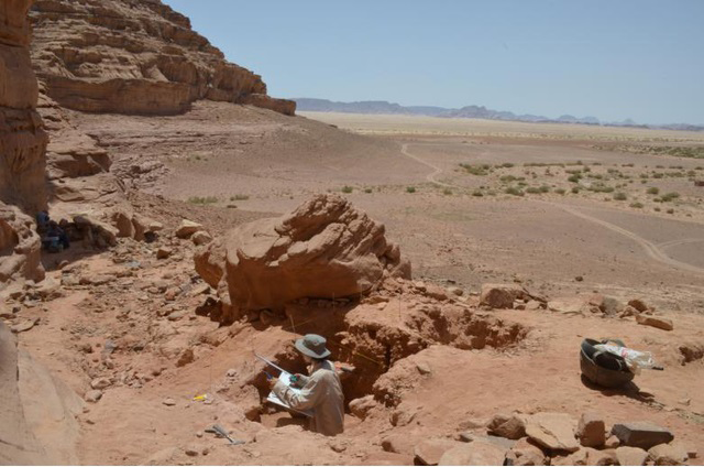 The Wadi Aghar archaeological site (Photo courtesy of Nagoya University)