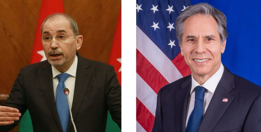Deputy Prime Minister and Foreign Minister Ayman Safadi (US Secretary of State Antony Blinken)