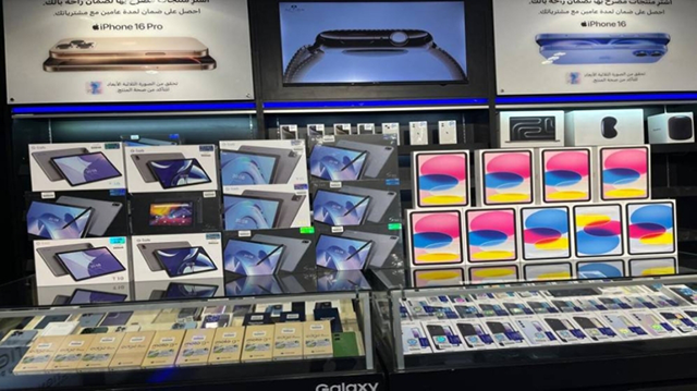 Jordan's tablet computer imports reached JD45 million in 2024, according to customs data released Tuesday by the Association of Mobiles Phone and Accessories Investors (JT file)