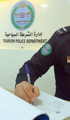 Jordan's tourism police are increasing their presence in the Kingdom amid preparations for the Jerash Festival and the anticipated rise in tourism (Photo courtesy of PSD)
