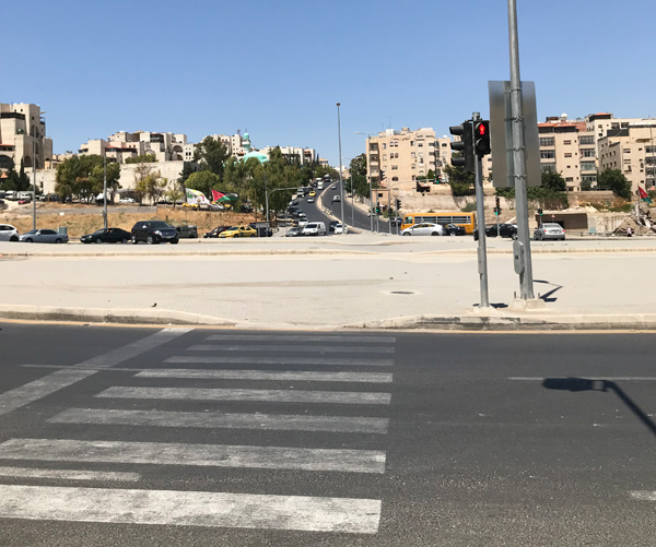  The Sisterhood is Global Institute Jordan demands safe passageways for pedestrians to decrease the number of road accidents (Photo by Johanna Montanari)