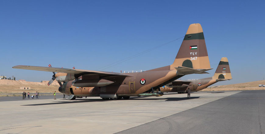 These airdrops are carried out in response to the humanitarian duty and as part of the ongoing efforts of Jordan to support the Palestinians (JAF photo)