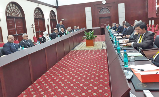Members of the Jordanian Chamber of Commerce and Chamber of Industry during the Jordanian-Algerian business forum in Algiers on Tuesday  (Petra photo)