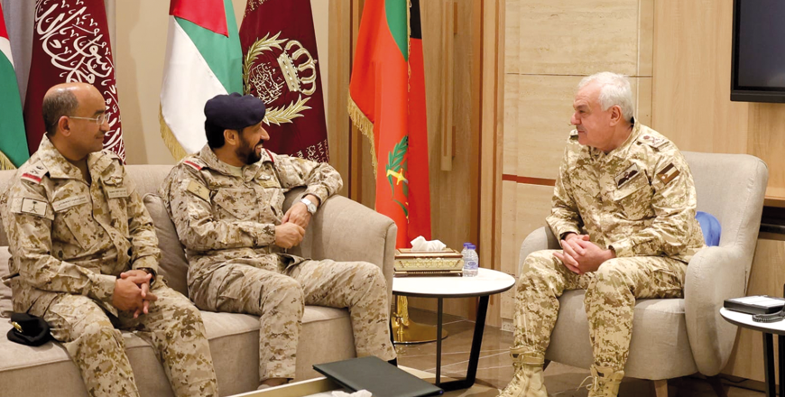 The two sides discuss aspects of joint cooperation and coordination (Petra photo)