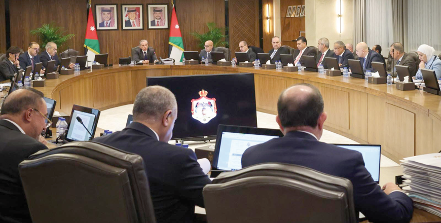 The Cabinet on Tuesday approves several legislative and strategic initiatives aimed at advancing the Kingdom’s economic, energy and infrastructure sectors (Petra photo)