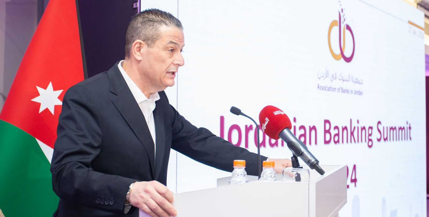 Governor of the Central Bank of Jordan Adel Sharkas highlights  that the Jordanian banking sector continues to show resilience amid the severe headwinds facing economies and banking institutions (Petra photo)