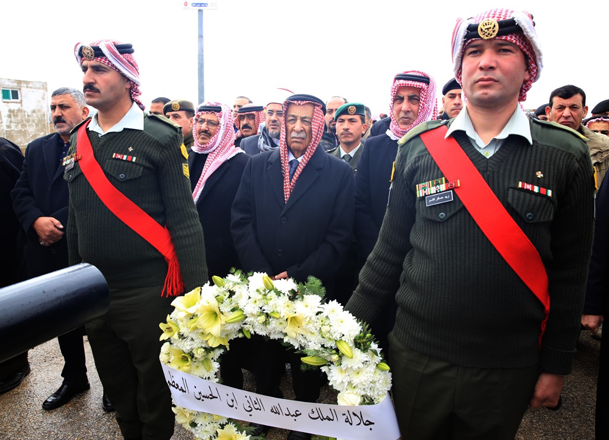 Deputising for His Majesty King Abdullah and HRH Crown Prince Hussein, Royal Court Chief Yousef Issawi on Tuesday participates in the funeral of former senator and former director of the Public Security Directorate (PSD) Abdulrahman Mohammed Odwan (Petra photo)