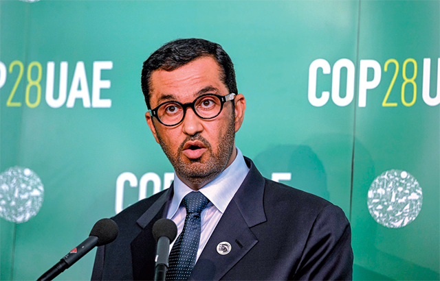 Sultan Al Jaber, president-designate of the COP28 climate conference and CEO of the Abu Dhabi National Oil Company, on June 8, in Bonn, Germany (AFP file photo)