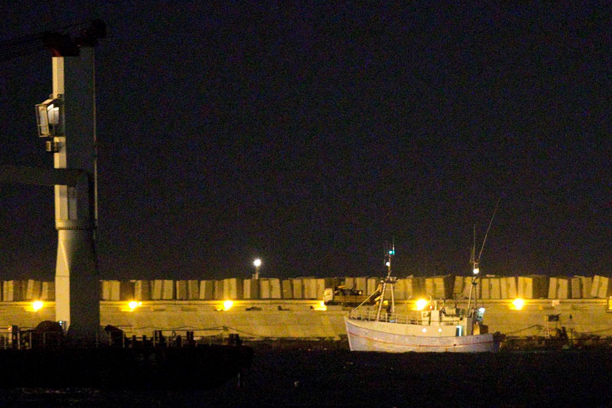 The Swedish-flagged Marianne of Gothenburg is escorted to Ashdod Port in southern Israel after it was seized by the Israeli navy on the Mediterranean Sea on Monday (Reuters photo)