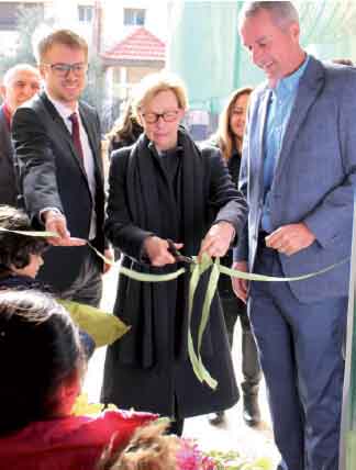 German Ambassador to Jordan Birgitta Siefker-Eberle, launches new programme to support UNICEF Makani centres over the next three years (Photo courtesy of UNICEF Jordan)