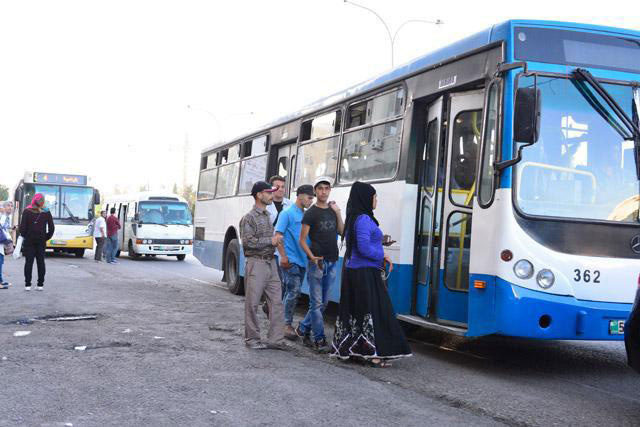 The Greater Amman Municipality on Saturday announced measures to improve the public transportation service in residential areas, expanding fixed-route taxis' service to several other areas in the city through new licences (Photo by Amjad Ghsoun)