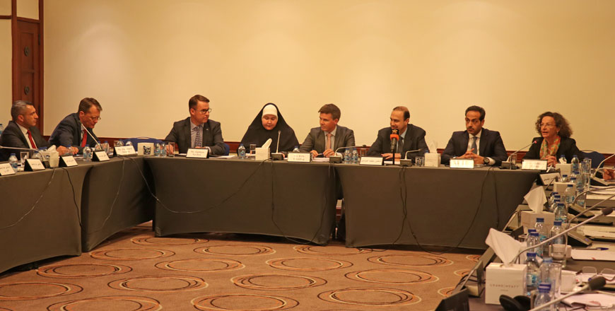 Participants in a roundtable discussion organised by UNESCO Amman office on Thursday on the occasions of the the annual World Press Freedom Day (Photo  Camille Dupire)